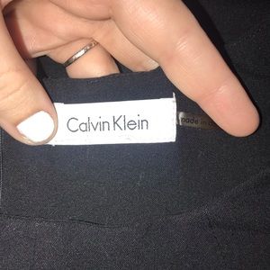 Black cap sleeve Calvin Klein dress